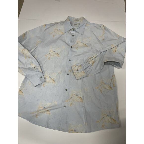 Calvin Klein Collection Other - Calvin Klein Button Down Dress Shirt Men X Large Tropical Print